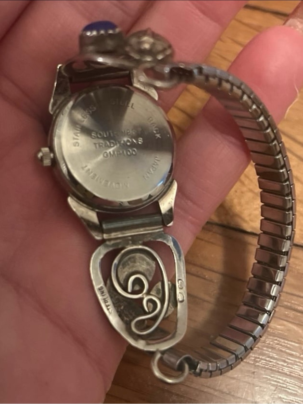 Navajo Sterling Silver Watch - Picture 5 of 7